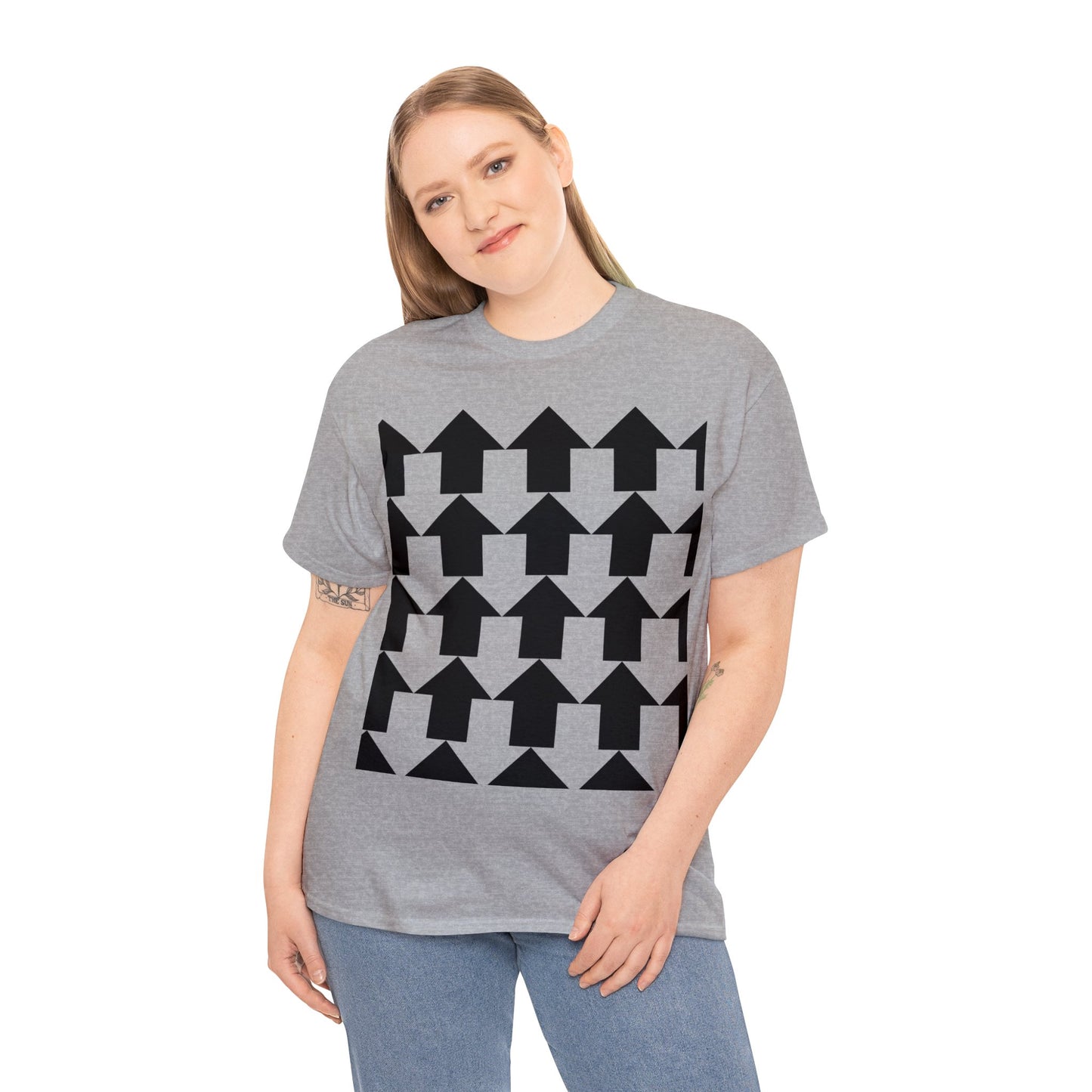 Arrow Pattern Unisex Heavy Cotton Tee