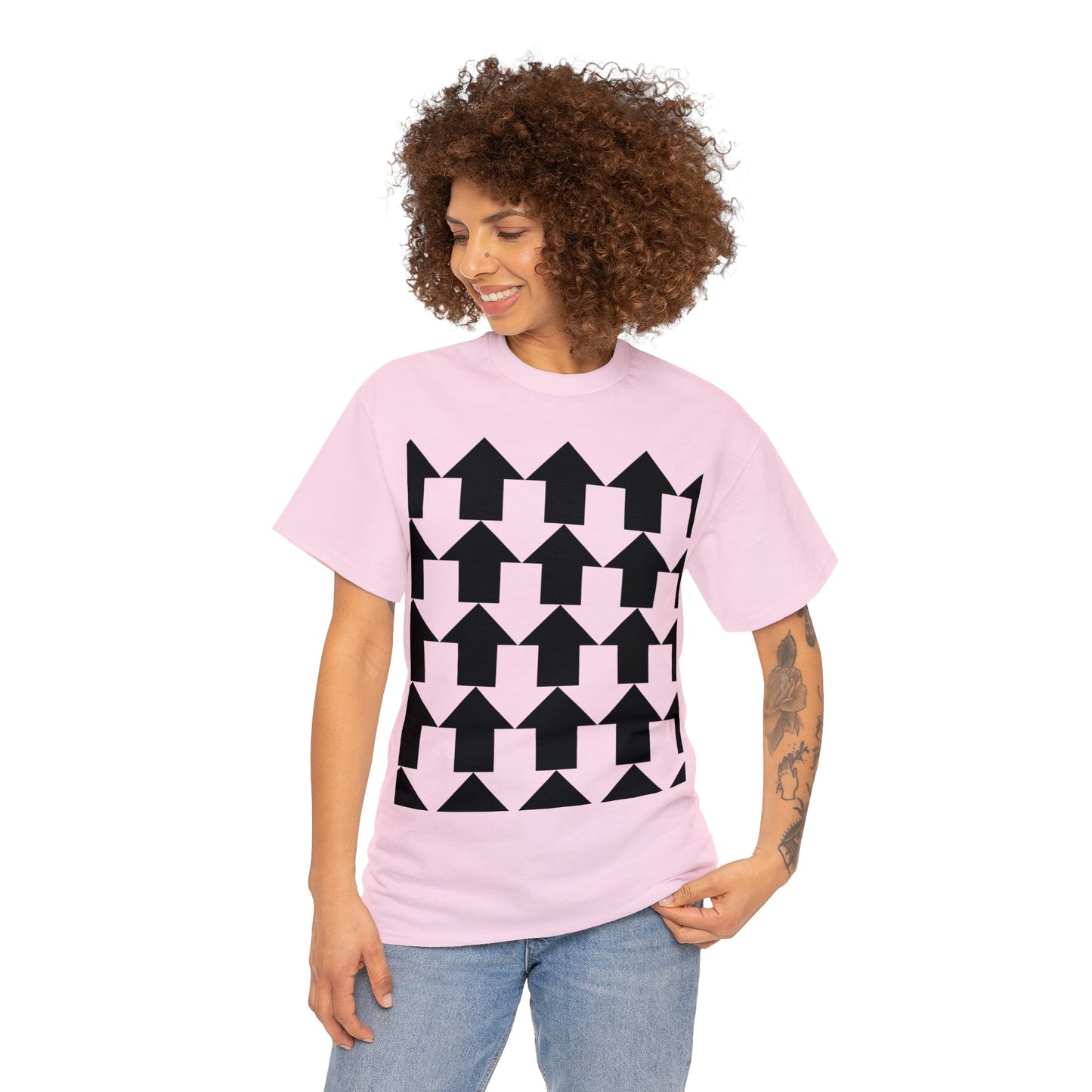Arrow Pattern Unisex Heavy Cotton Tee