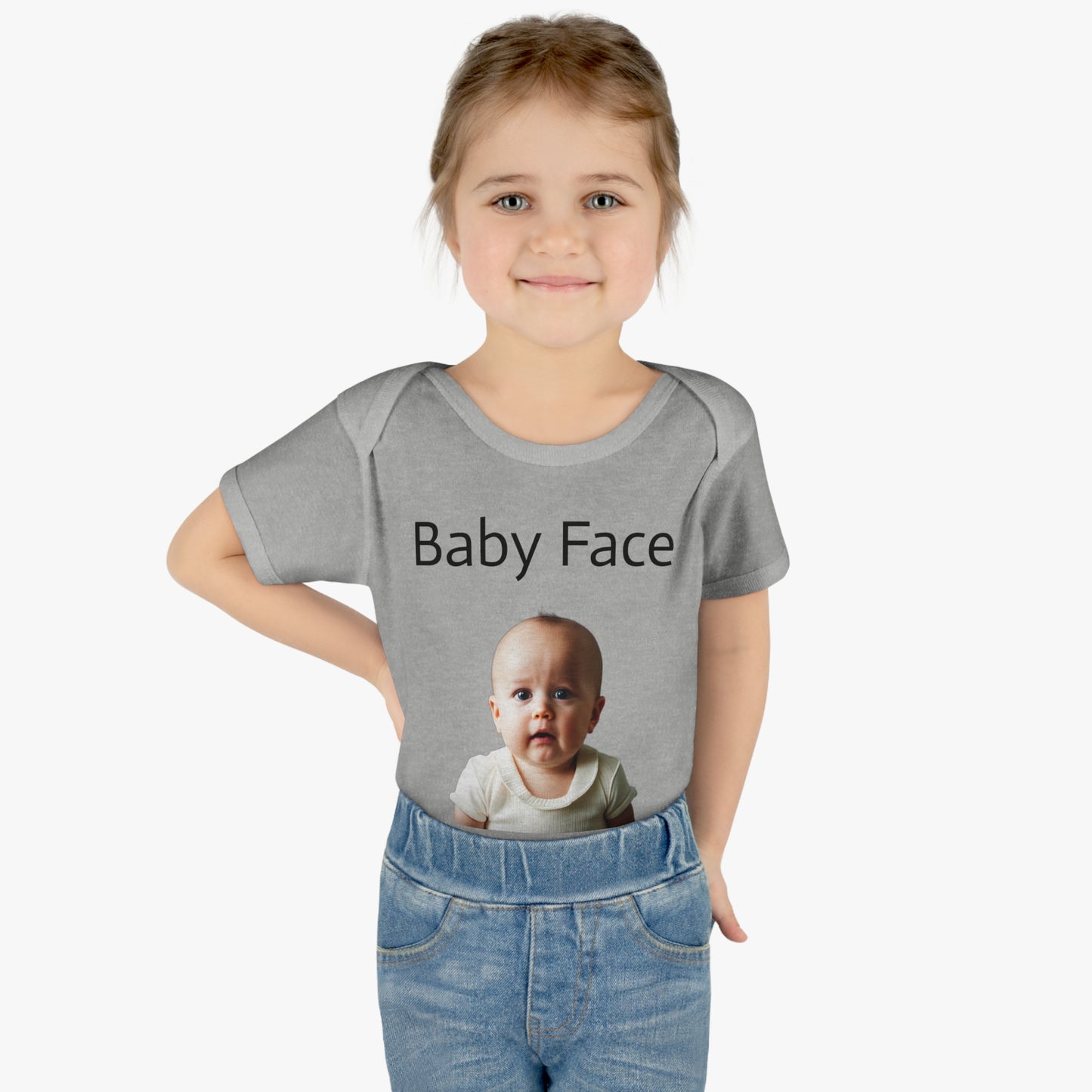 baby face Infant Baby Rib Bodysuit