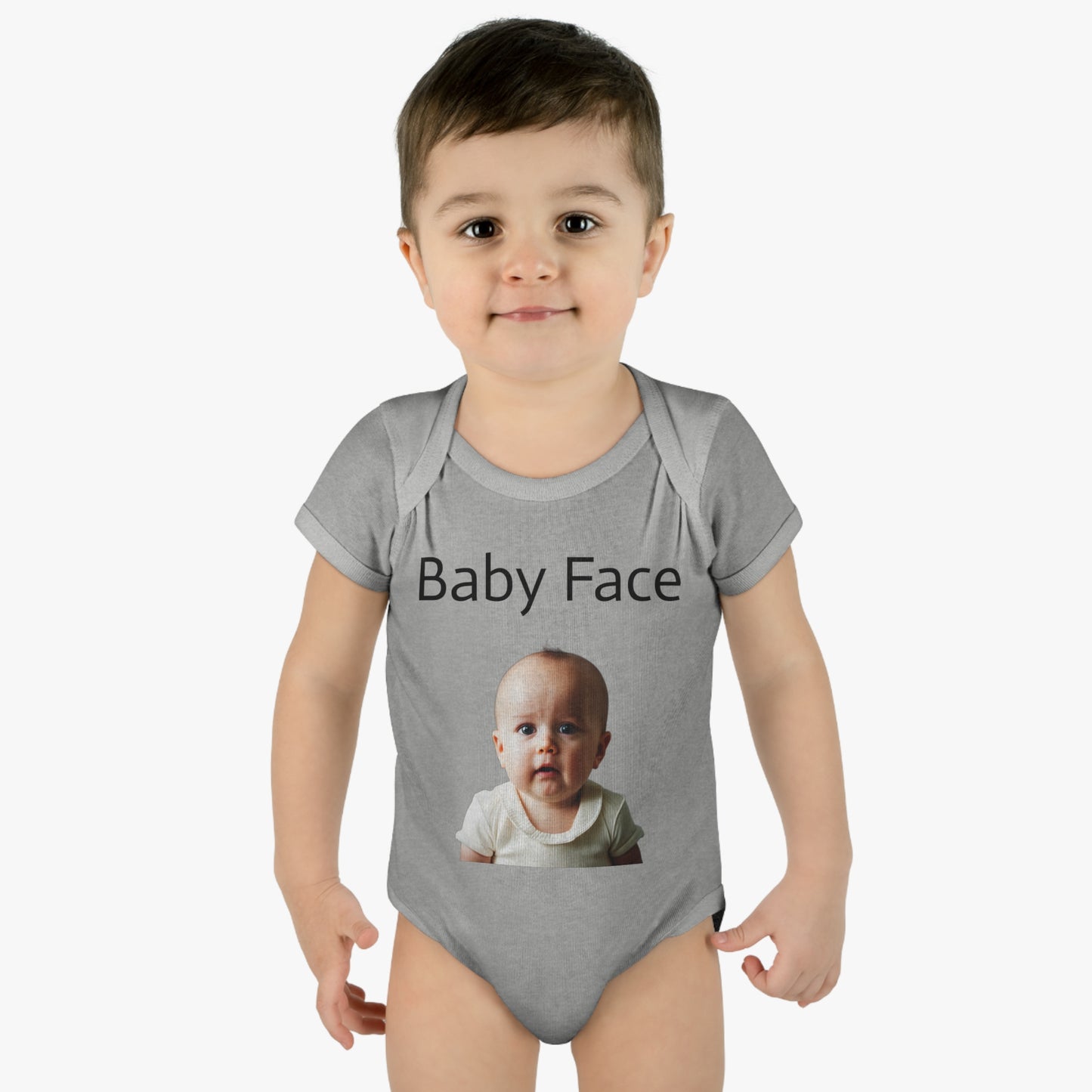 baby face Infant Baby Rib Bodysuit