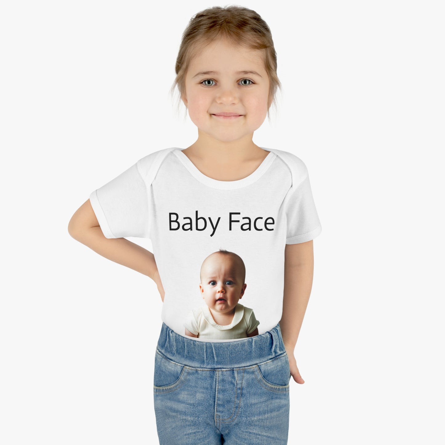 baby face Infant Baby Rib Bodysuit
