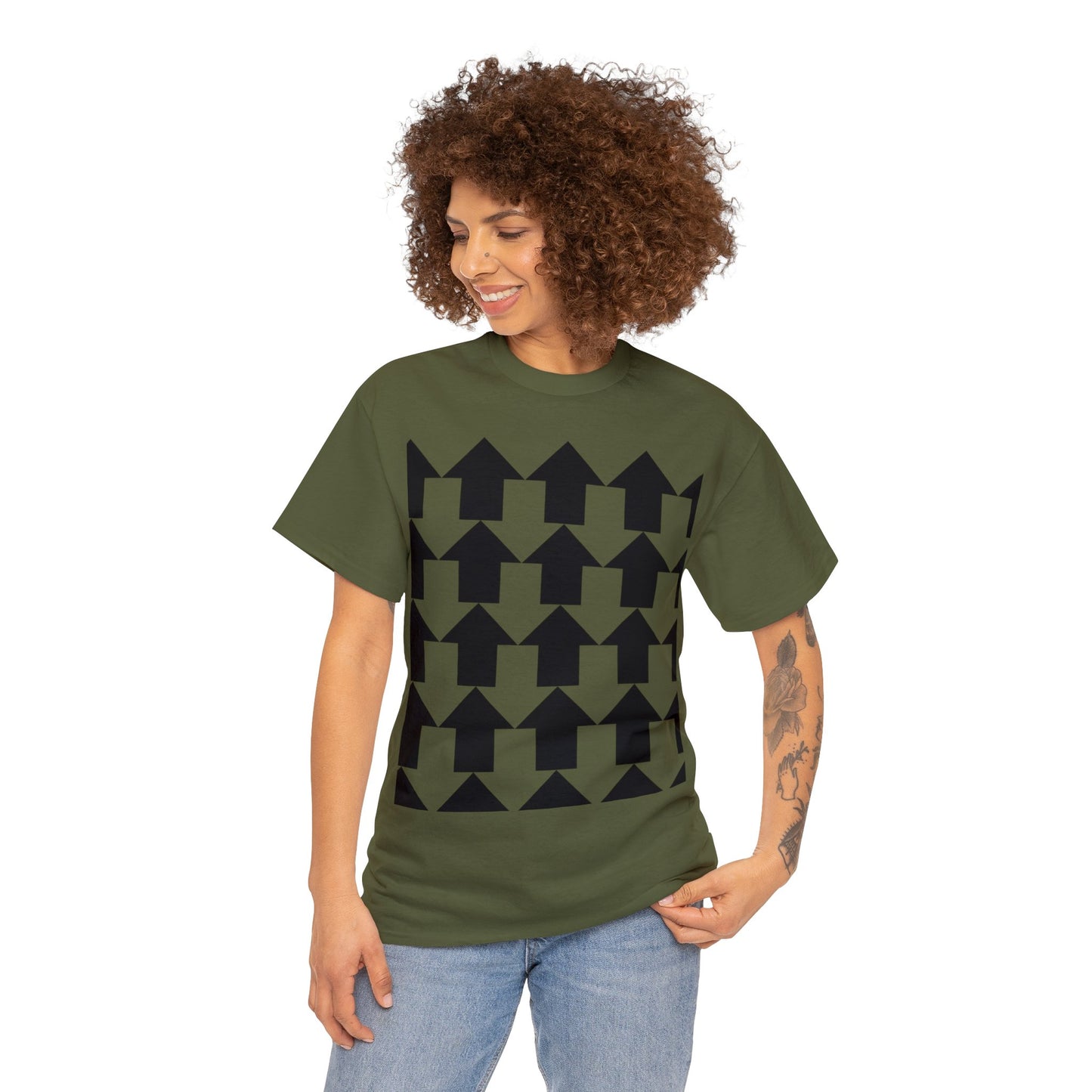 Arrow Pattern Unisex Heavy Cotton Tee