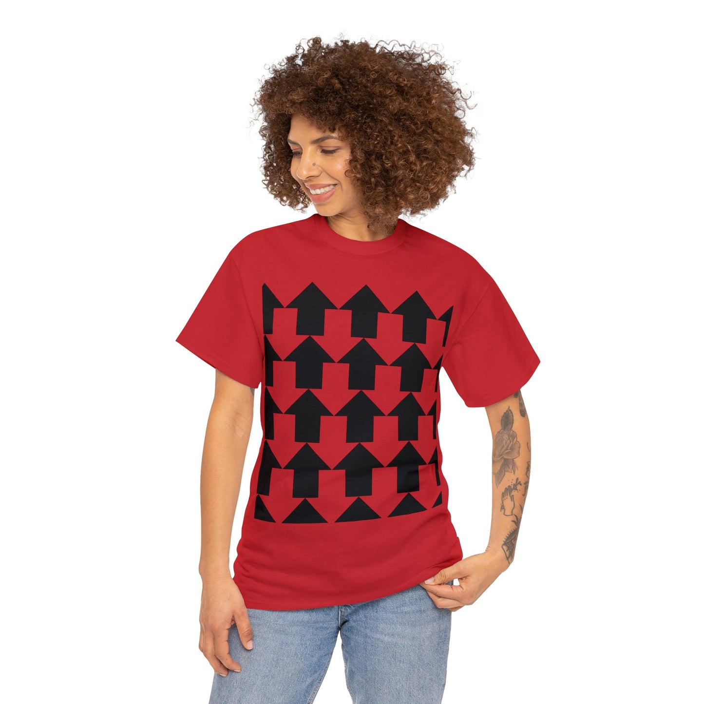 Arrow Pattern Unisex Heavy Cotton Tee