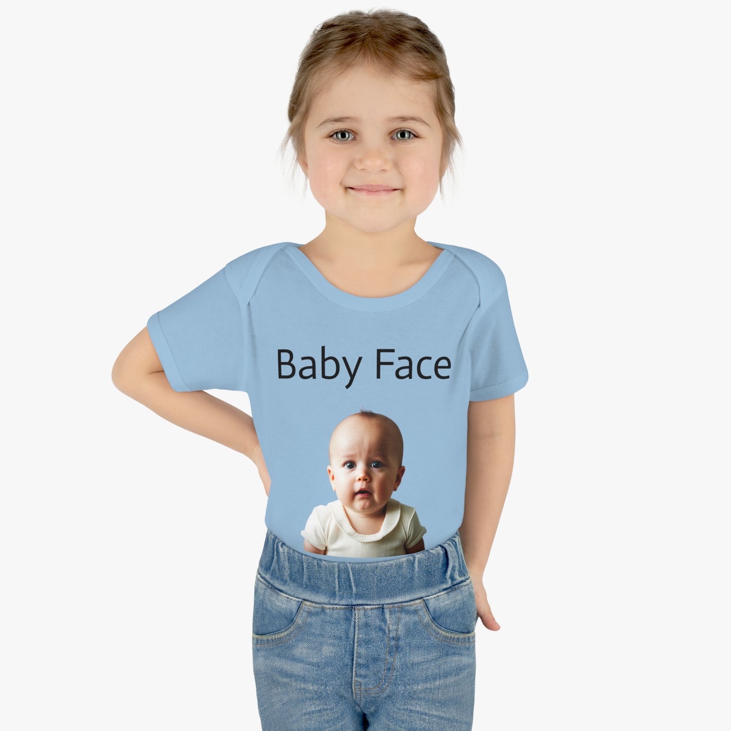 baby face Infant Baby Rib Bodysuit