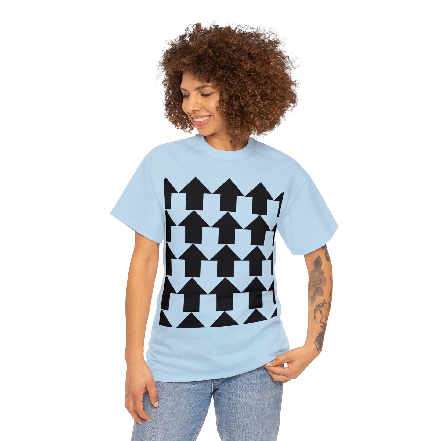 Arrow Pattern Unisex Heavy Cotton Tee