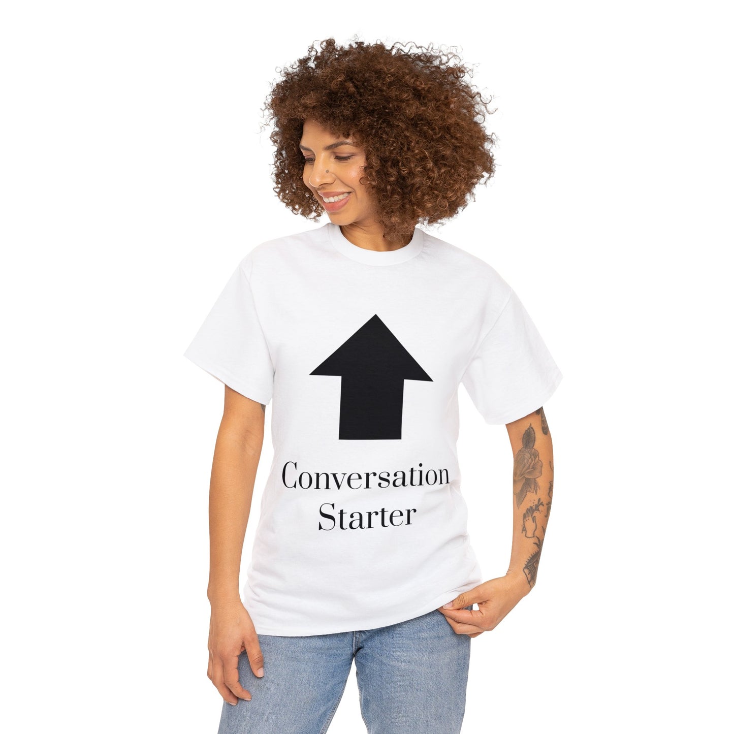 Conversation Starter Unisex Heavy Cotton Tee