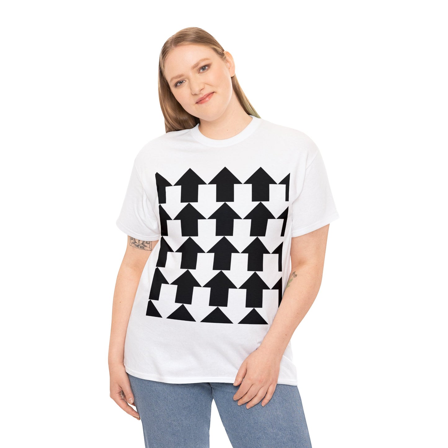 Arrow Pattern Unisex Heavy Cotton Tee