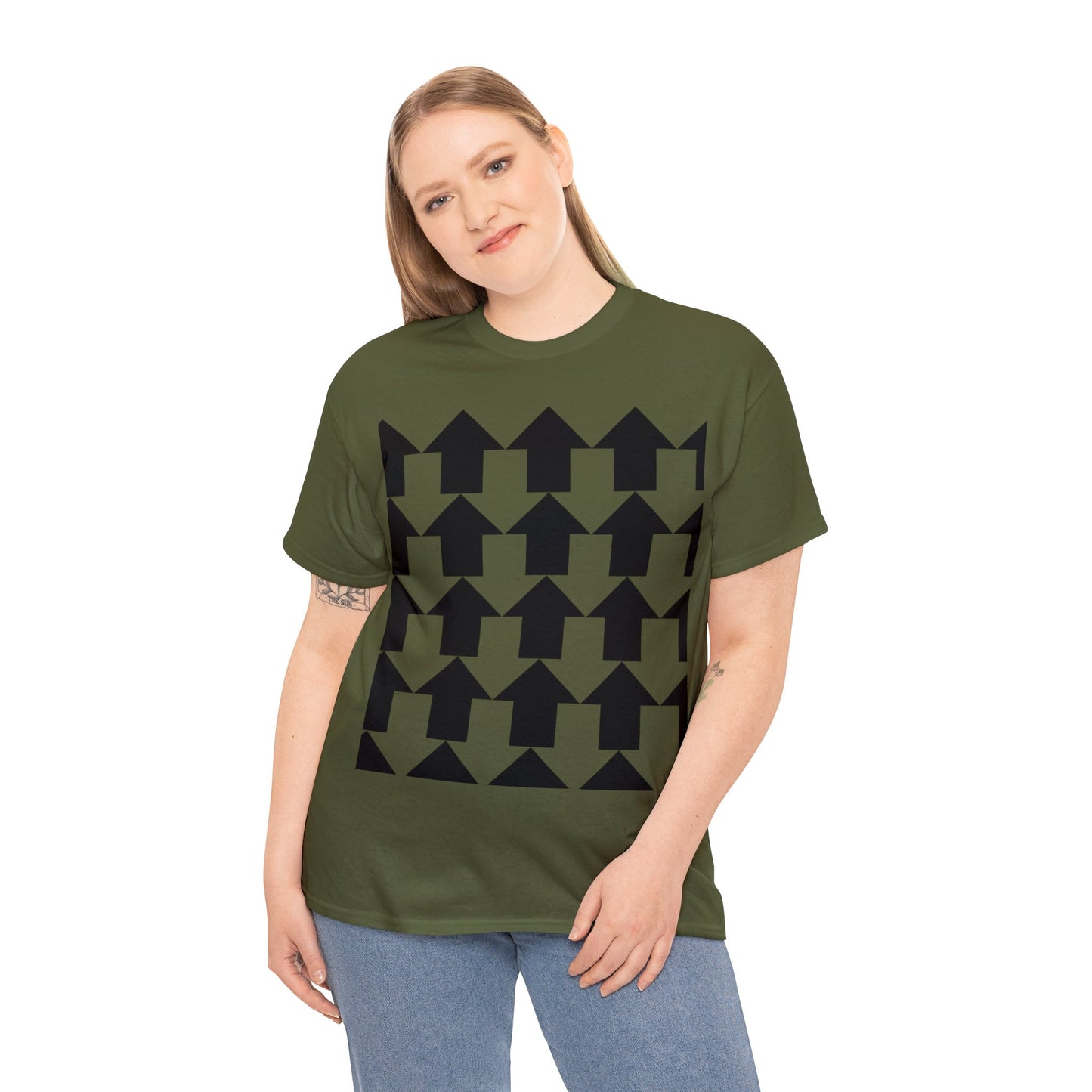 Arrow Pattern Unisex Heavy Cotton Tee