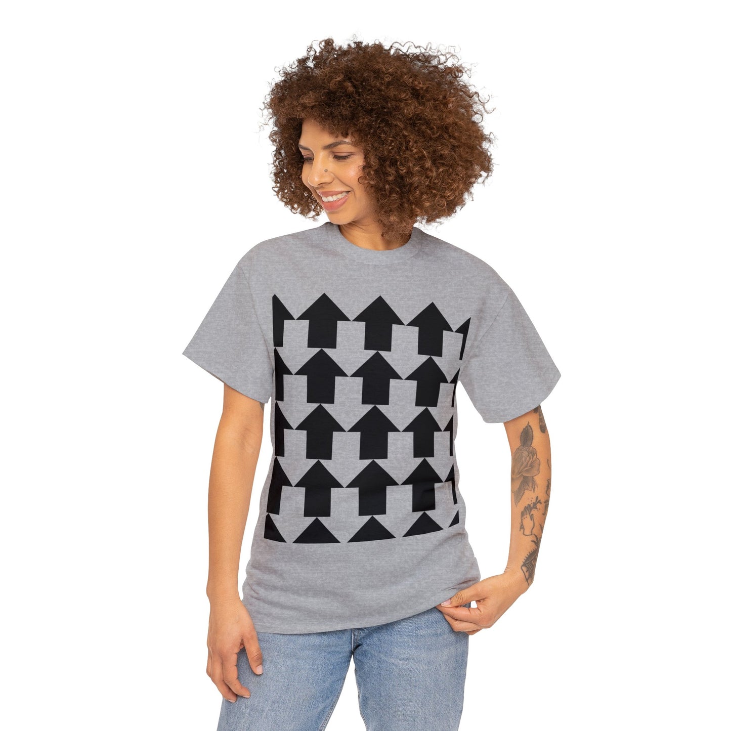 Arrow Pattern Unisex Heavy Cotton Tee