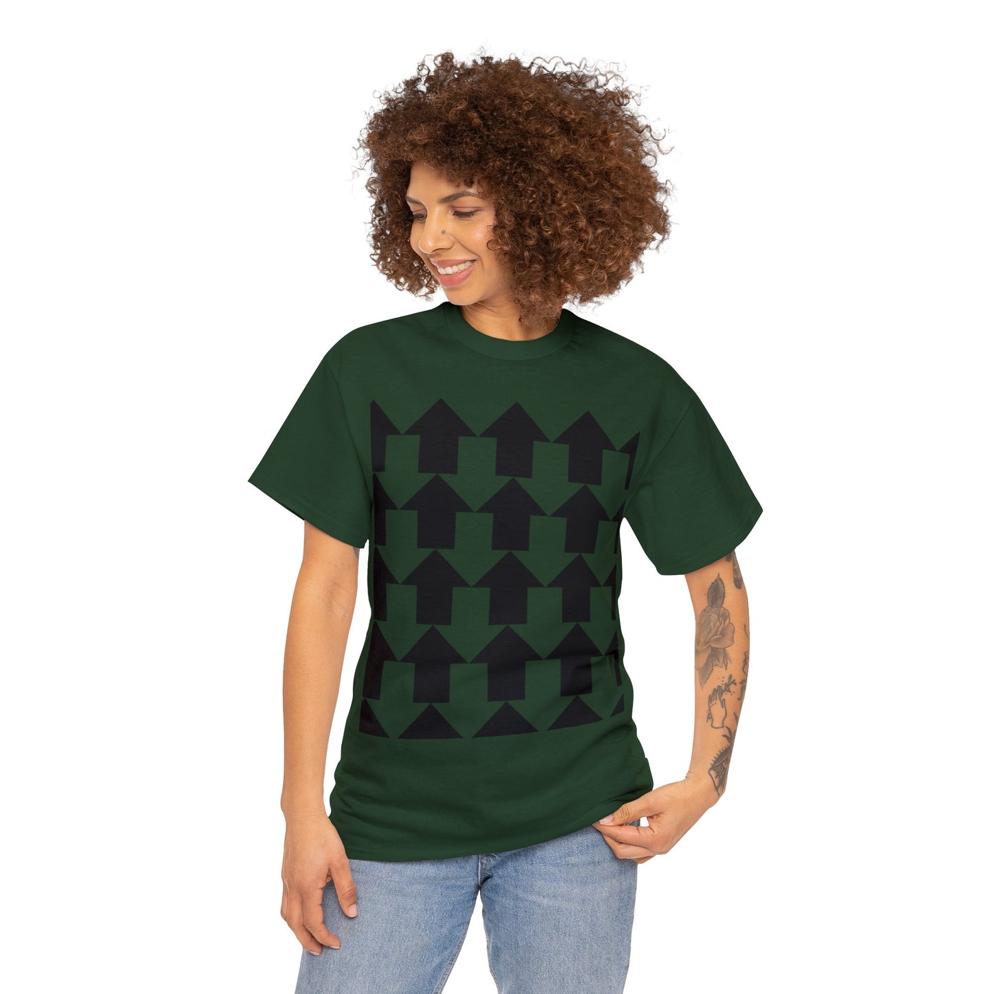 Arrow Pattern Unisex Heavy Cotton Tee