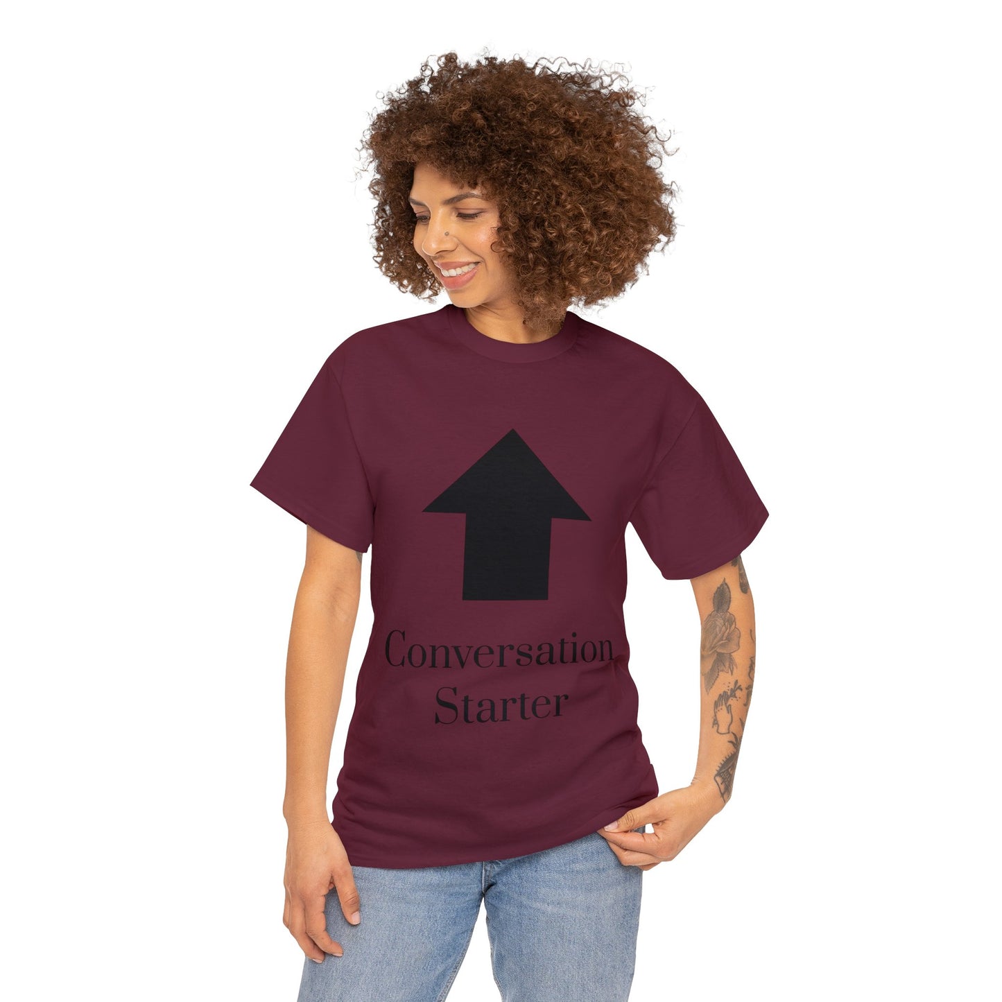 Conversation Starter Unisex Heavy Cotton Tee