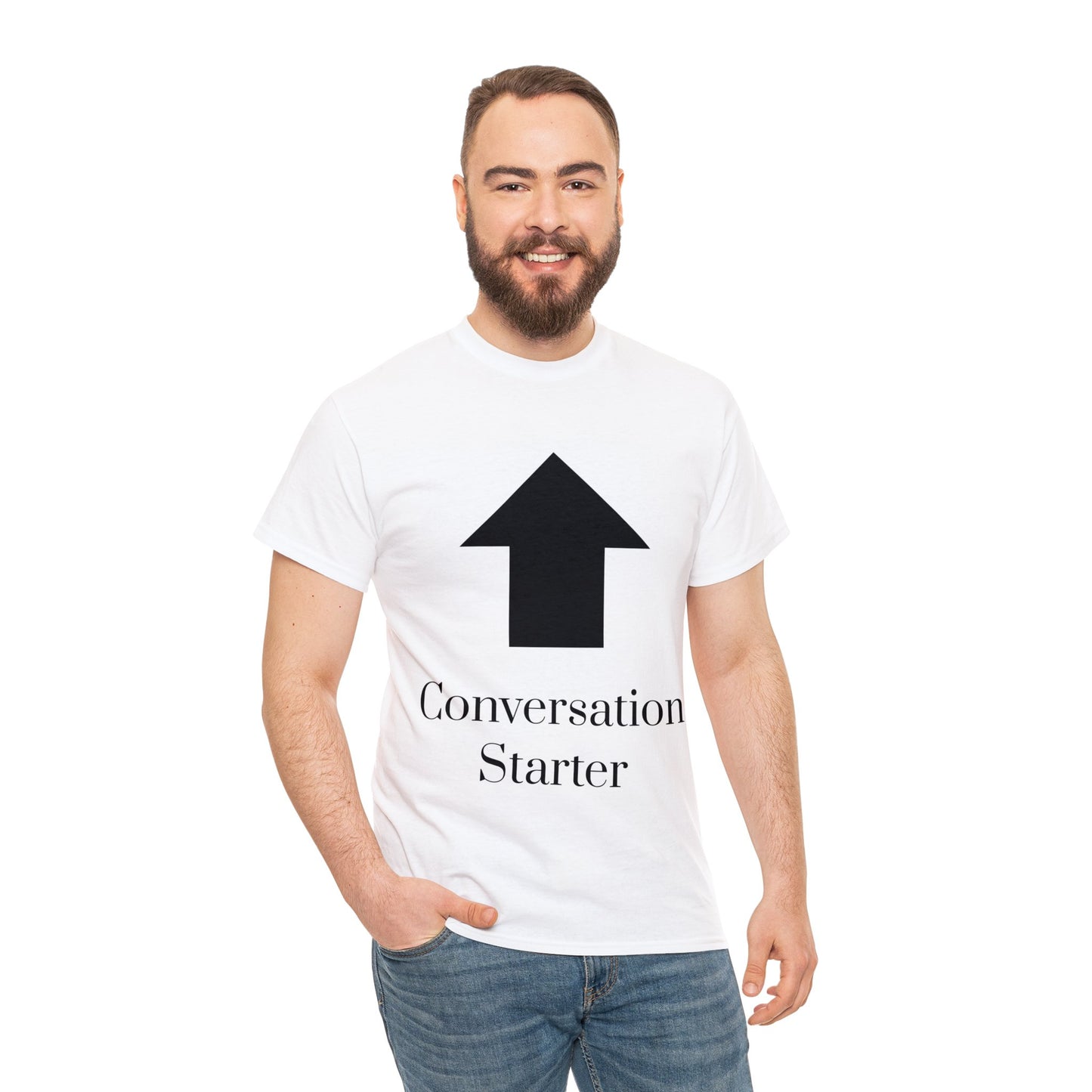 Conversation Starter Unisex Heavy Cotton Tee